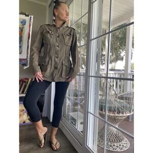 Free People Not Your Bros Camo-Print Military Jacket Women’s Size S Small Petite